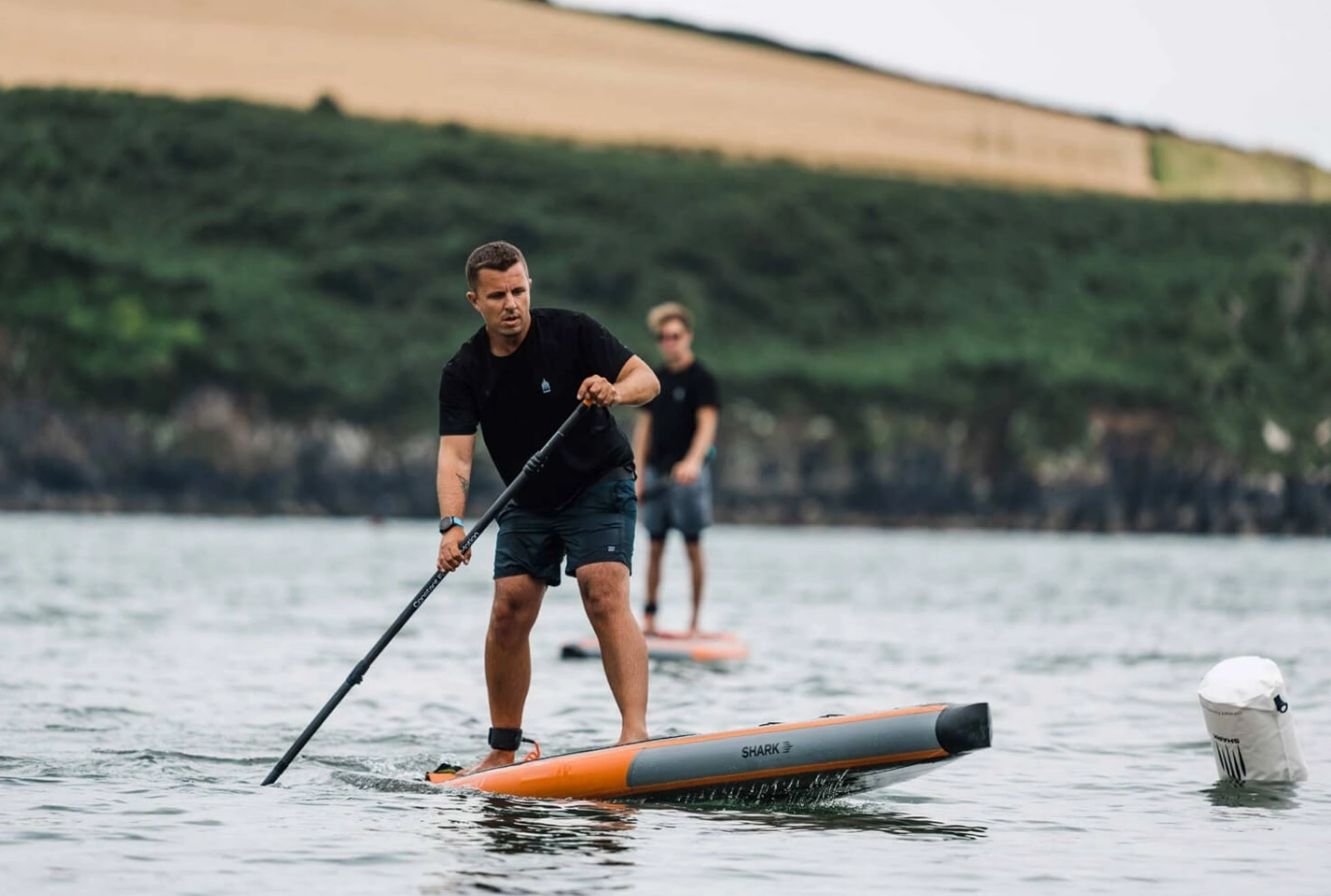 Доска SUP надувная Shark Touring PRO 14'x29" (2024) С веслом карбон-нейлон